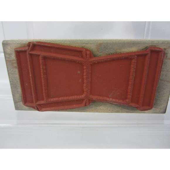 Vintage Limited Edition Rubber Stamps Wood Lot of 3 Shapes 3D - Picture 7 of 8